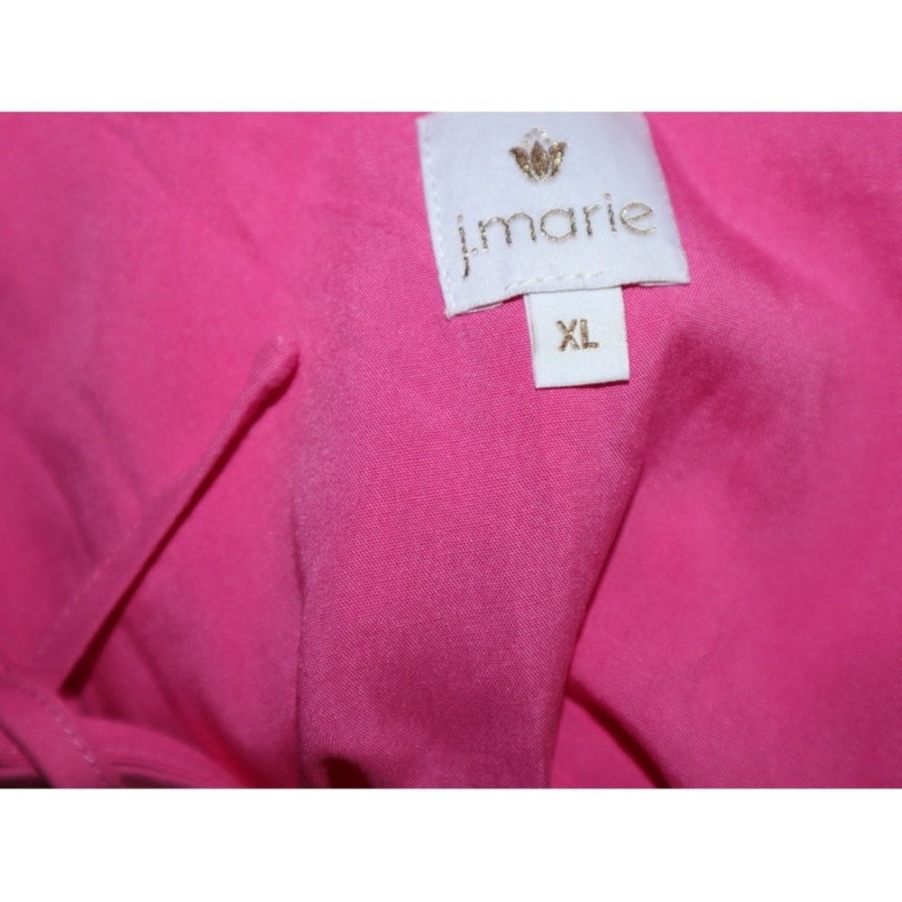 J. Marie Makenna Romper XL Pink and Orange Embroidered - Picture 5 of 7